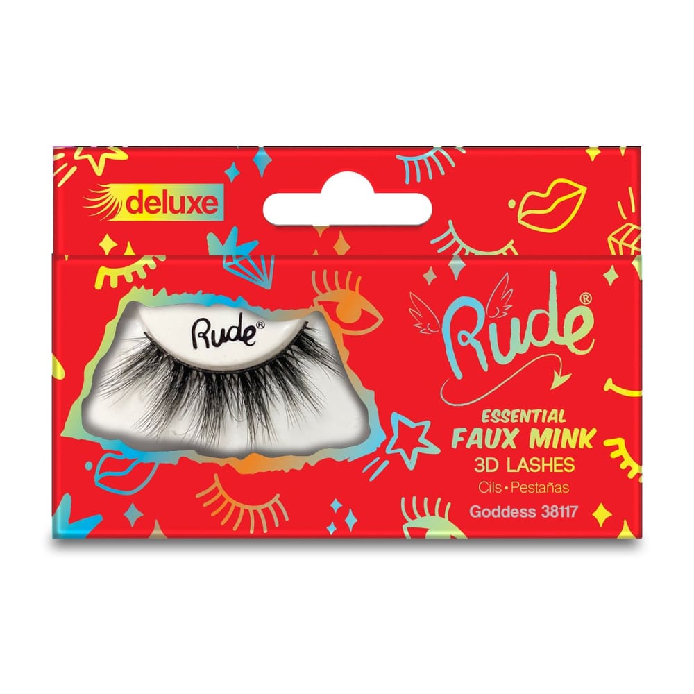 RUDE Essential Faux Mink Deluxe 3D Lashes - RUDE