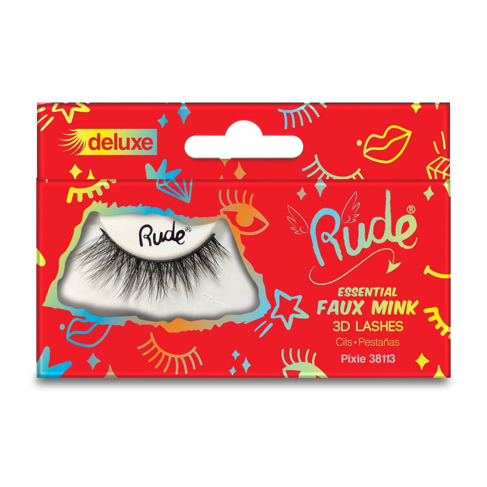 RUDE Essential Faux Mink Deluxe 3D Lashes - RUDE