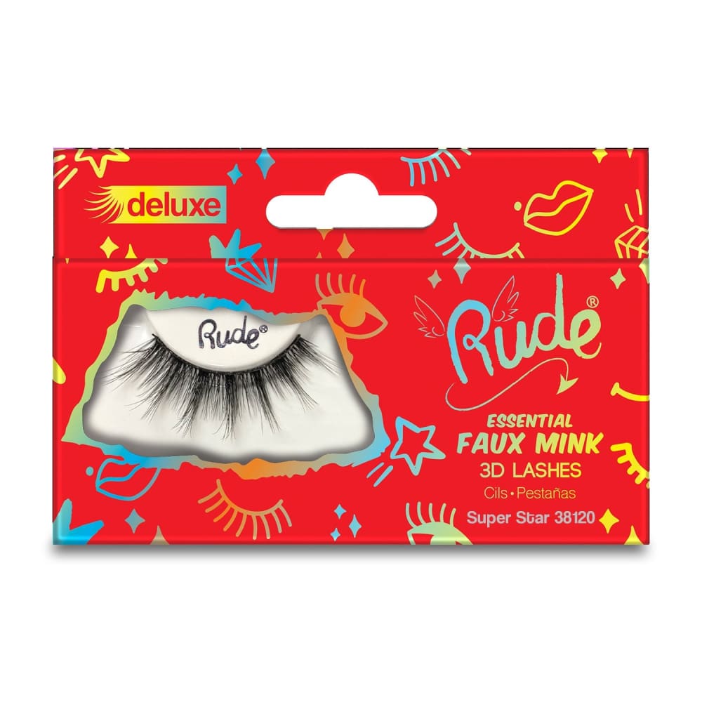 RUDE Essential Faux Mink Deluxe 3D Lashes - RUDE