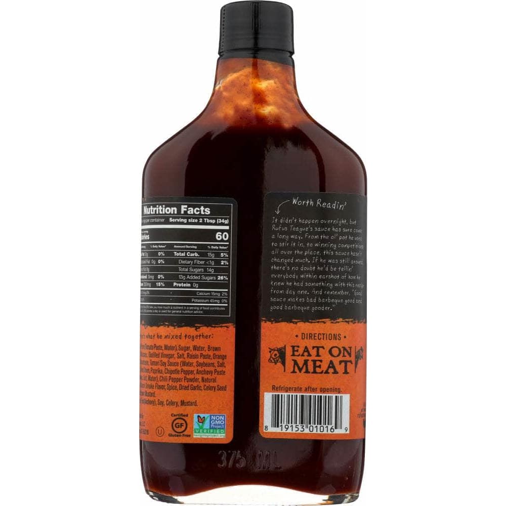 Rufus Teague Rufus Teague BBQ Sauce Touch O Heat, 16 oz