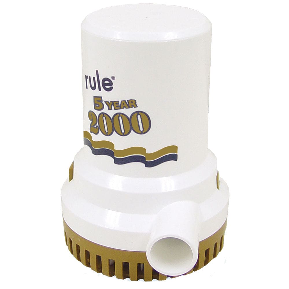 Rule 2000 G.P.H. Gold Series Bilge Pump - Marine Plumbing & Ventilation | Bilge Pumps - Rule