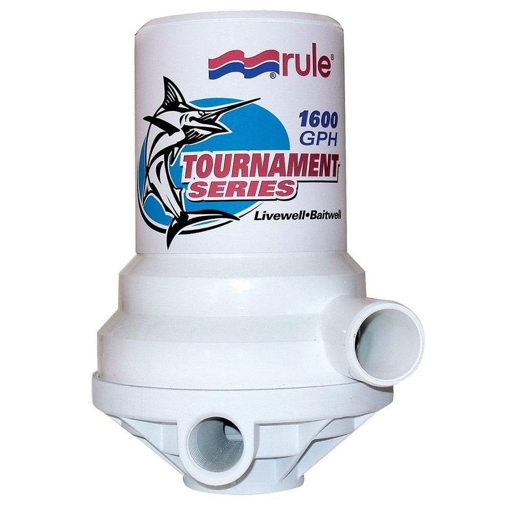 Rule Tournament Series 1600 GPH Livewell Pump Dual Port - Marine Plumbing & Ventilation | Livewell Pumps - Rule