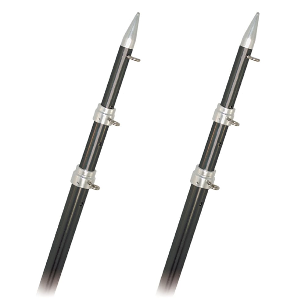 Rupp Top Gun Outrigger Poles - Telescopic - Carbon Fiber - 18’ - Hunting & Fishing | Outriggers - Rupp Marine