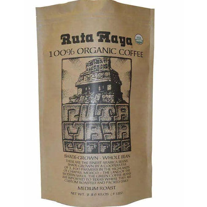 Ruta Maya Organic Medium Roast Whole Bean Coffee 5 lb - Coffee - Ruta Maya