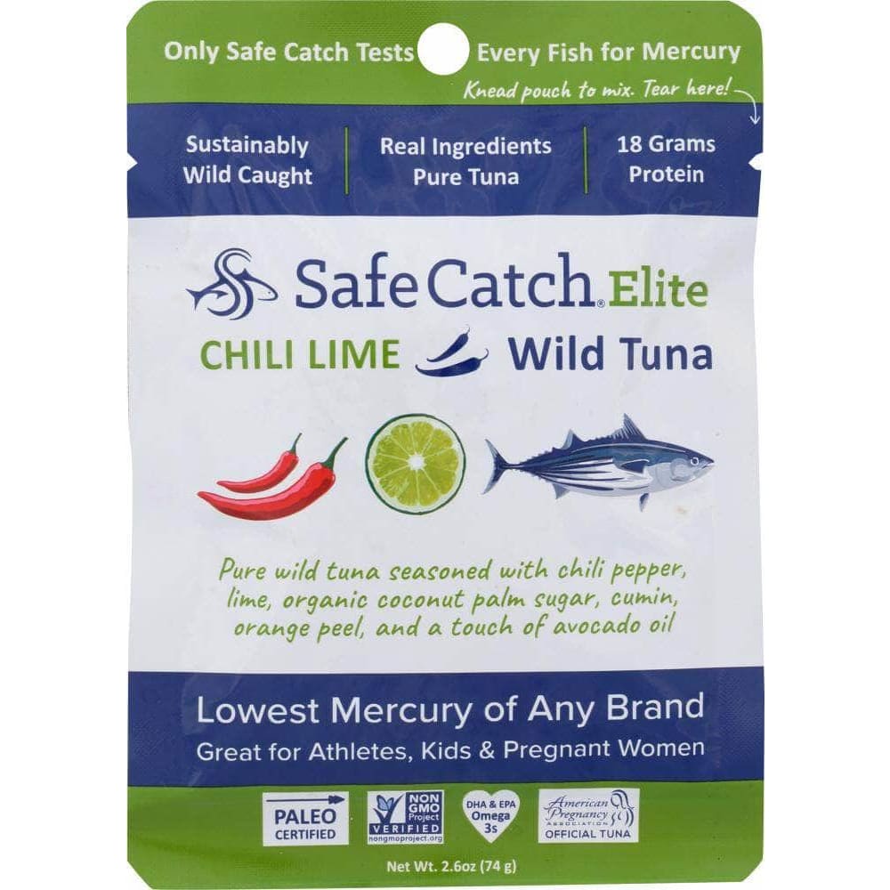 Safe Catch Safecatch Elite Wild Tuna Pouch Chili Lime, 2.6 oz