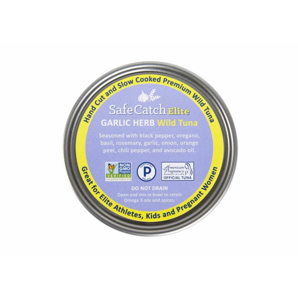 Safe Catch Safecatch Tuna Wild Elite Garlic Herb, 5 oz