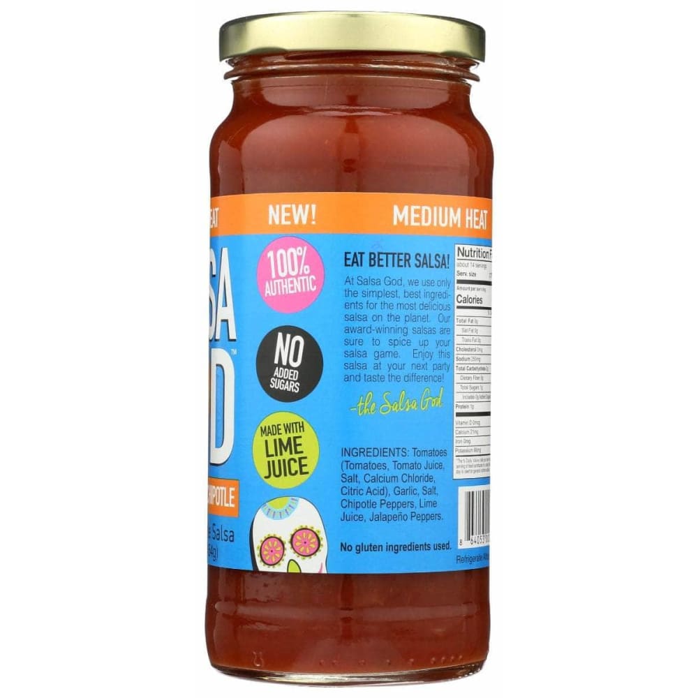 SALSA GOD Grocery > Salsas SALSA GOD Smoky Garlic Chipotle, 16 oz