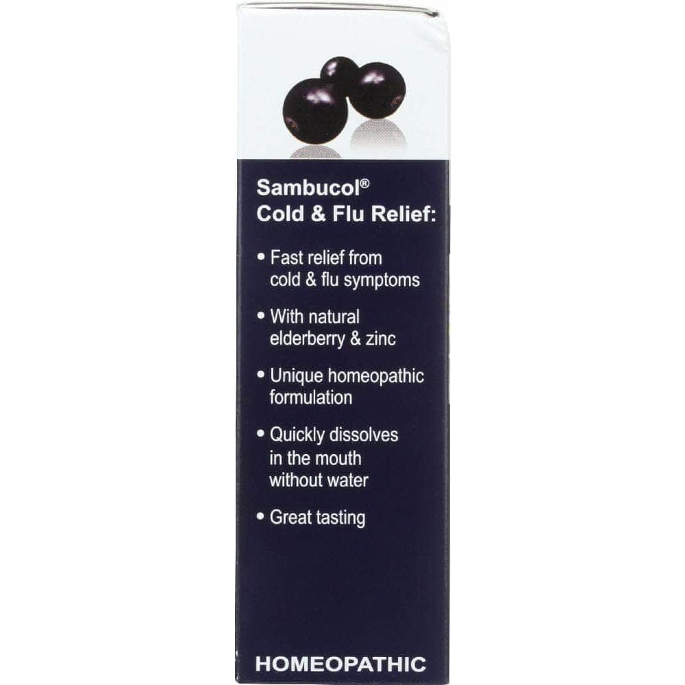 SAMBUCOL Sambucol Black Elderberry Cold & Flu Relief, 30 Quick Dissolve Tablets