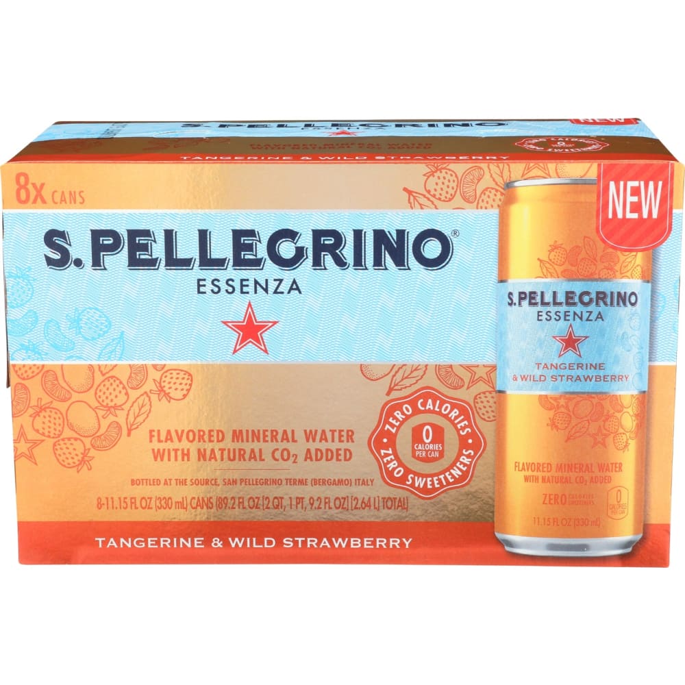 SAN PELLEGRINO: Water Esnza Tang Strw 8Pk 89.26 fo - Grocery > Beverages > Water - San Pellegrino