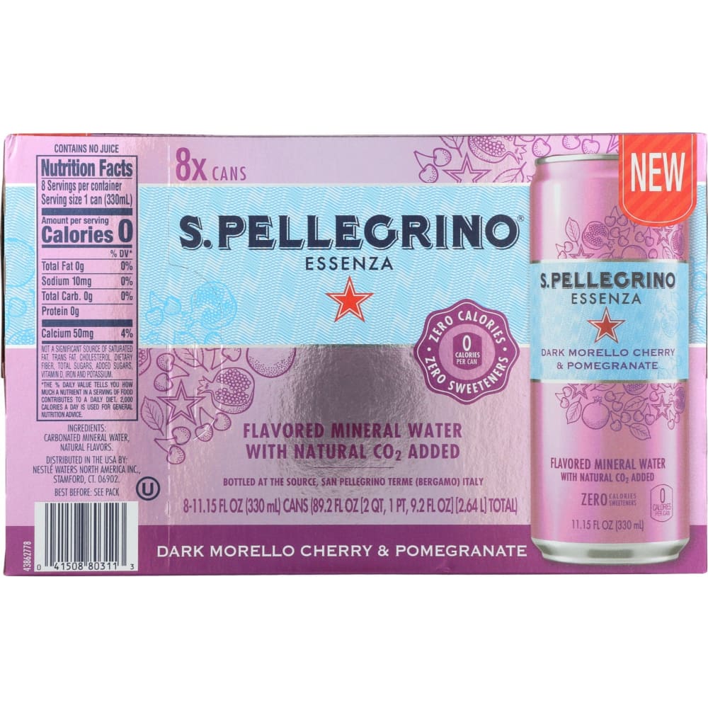 SAN PELLEGRINO: Water Essnza Chry Pmgr 8Pk 89.26 fo - Grocery > Beverages > Water - San Pellegrino