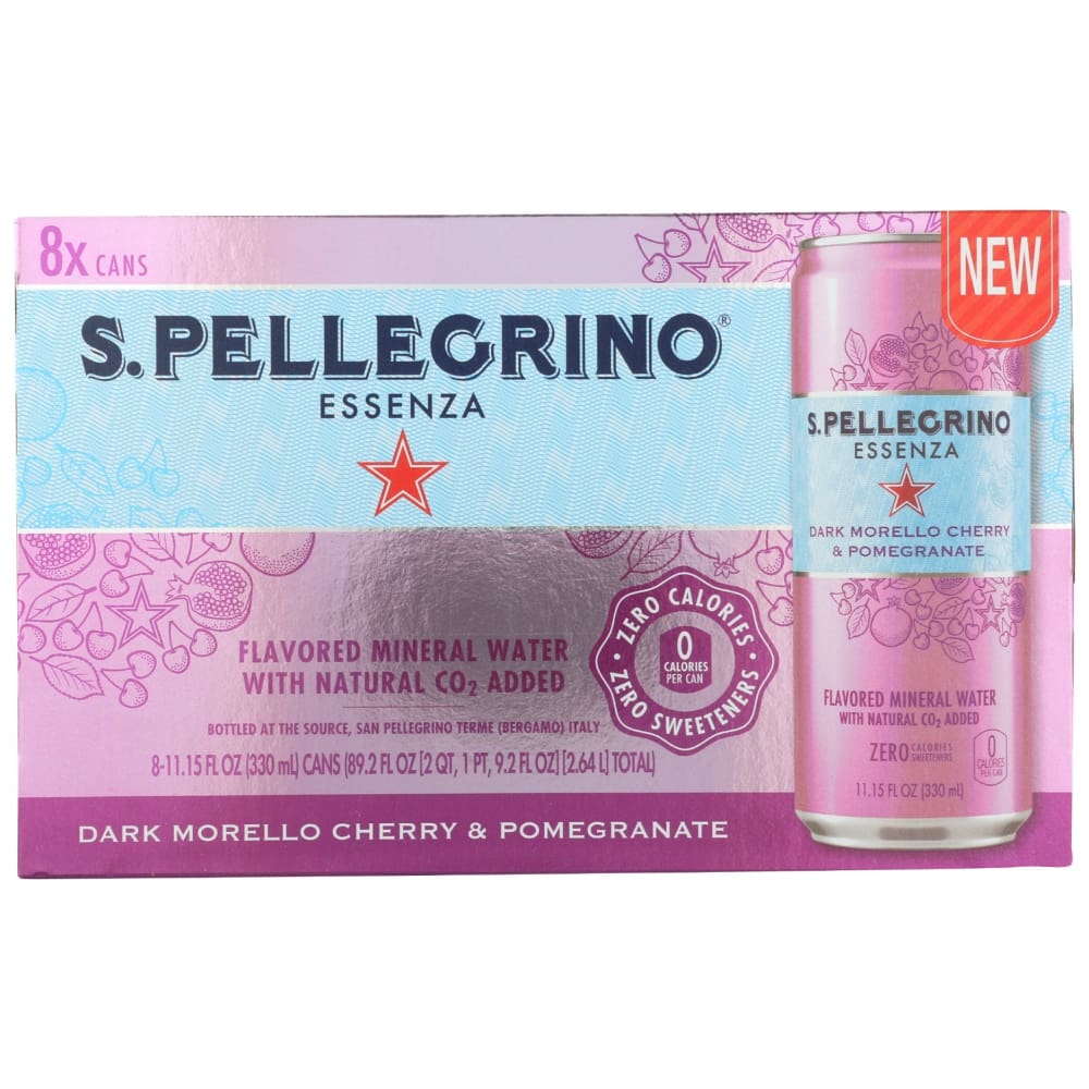 SAN PELLEGRINO: Water Essnza Chry Pmgr 8Pk 89.26 fo - Grocery > Beverages > Water - San Pellegrino