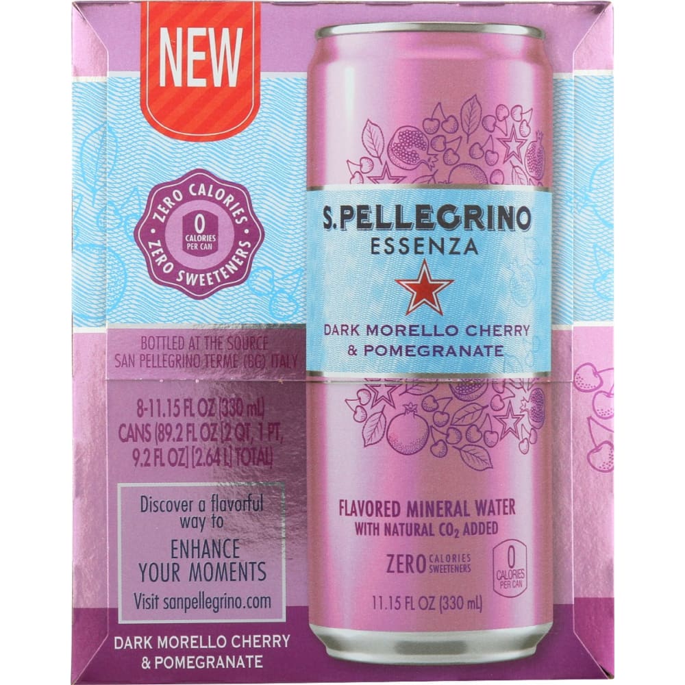 SAN PELLEGRINO: Water Essnza Chry Pmgr 8Pk 89.26 fo - Grocery > Beverages > Water - San Pellegrino