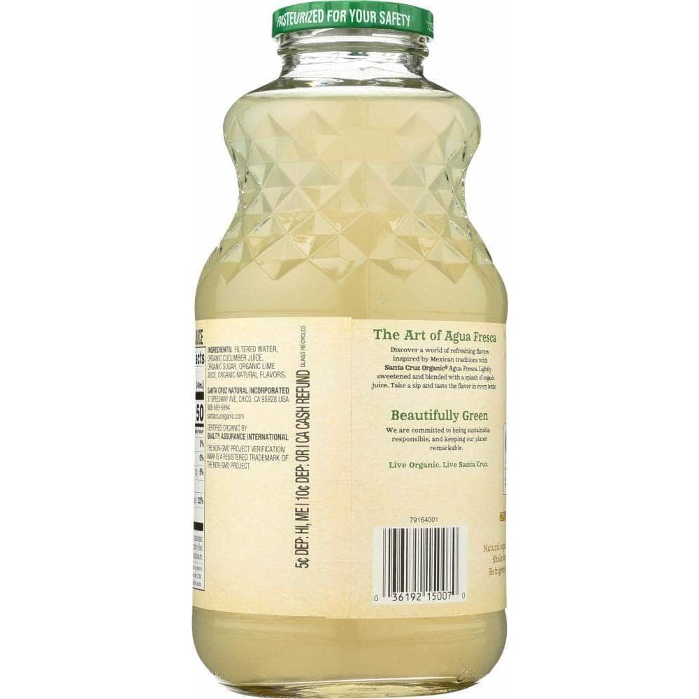 SANTA CRUZ ORGANIC Santa Cruz Organic Agua Fresca Cucumber Lime, 32 Oz