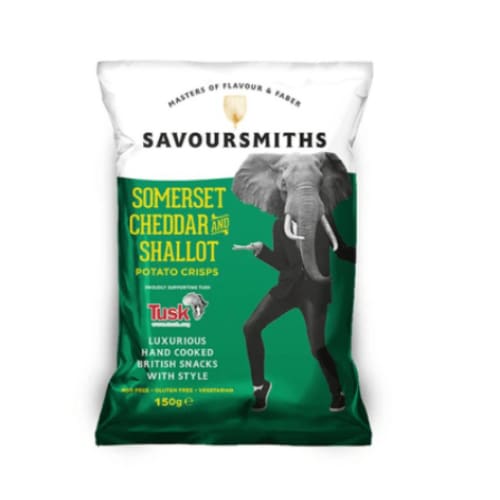 SAVOURSMITHS Grocery > Snacks > Chips SAVOURSMITHS Somerset Cheddar and Shallot Chips, 5.29 oz