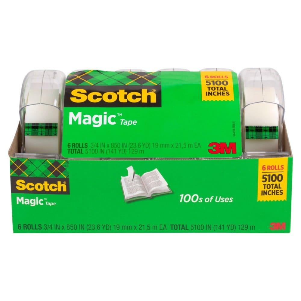 Scotch Magic Tape with Refillable Dispenser Â¾ x 850 6 Pack - Tape & Adhesives - Scotch