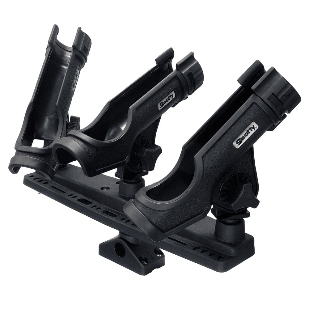 Scotty Triple Rod Holder w/ 3 230 Power Lock Rod Holders - Paddlesports | Rod Holders,Hunting & Fishing | Rod Holders - Scotty