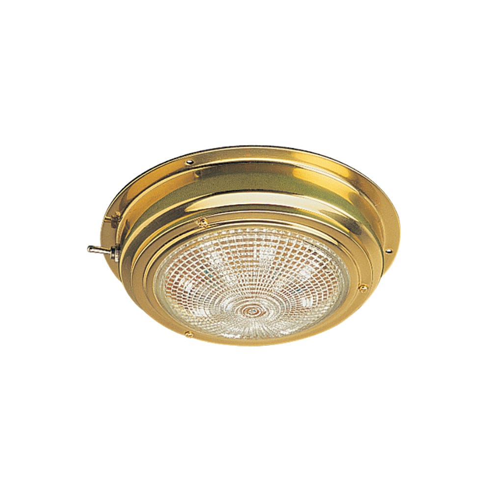 Sea-Dog Brass LED Dome Light - 4 Lens - Lighting | Interior / Courtesy Light - Sea-Dog