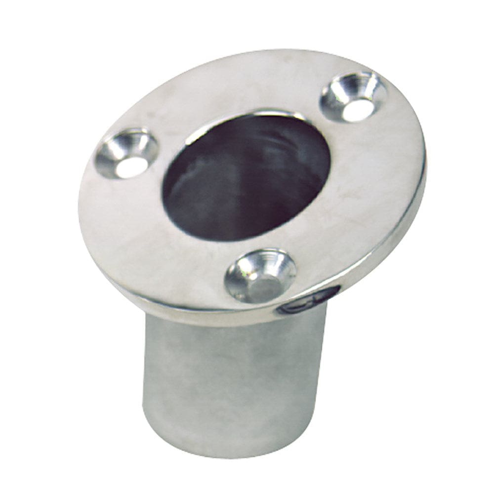 Sea-Dog Flush Mount Flagpole Socket - 25° - 1-1/ 4 ID - 316 Stainless Steel - Boat Outfitting | Deck / Galley - Sea-Dog