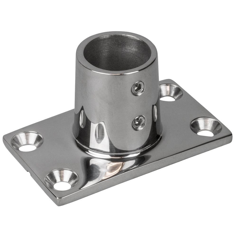 Sea-Dog Rail Base Fitting Rectangular Base 90° 316 Stainless Steel - 1-7/ 8 x 3-3/ 16 - 1 OD - Marine Hardware | Rail Fittings - Sea-Dog