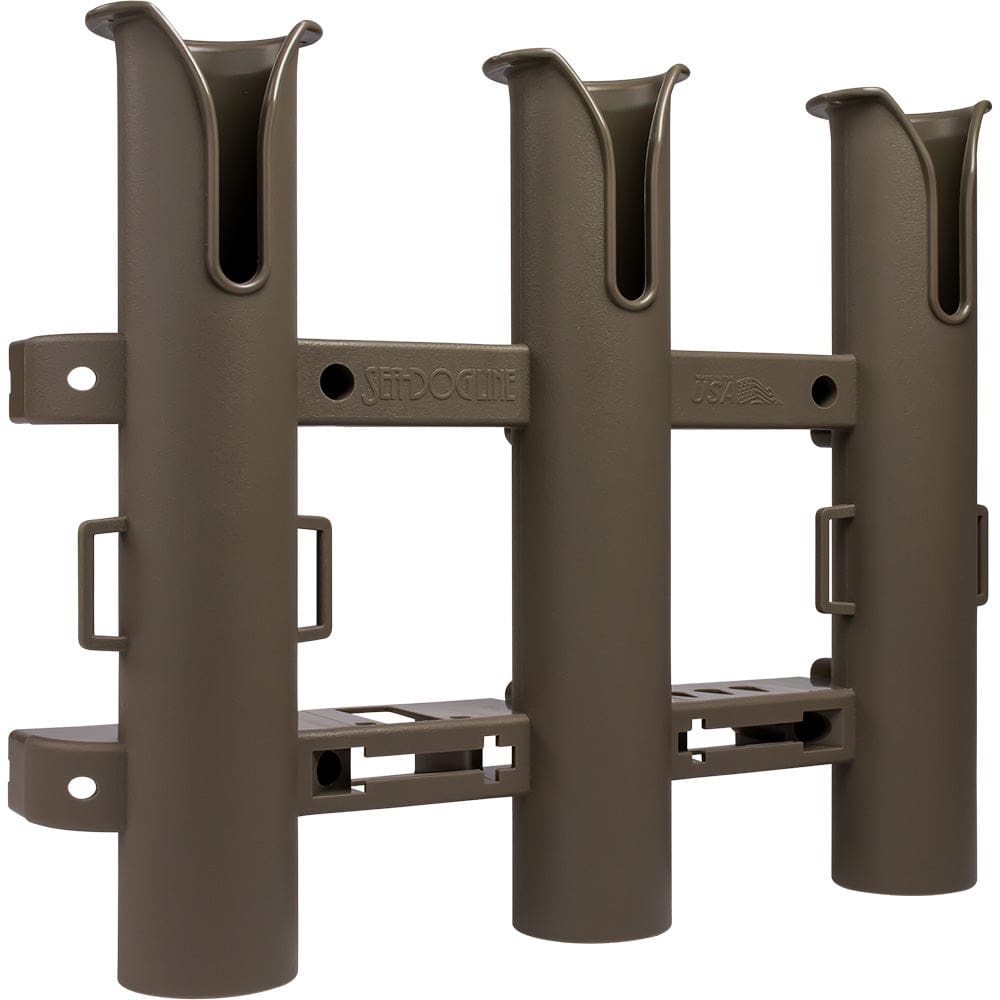 Sea-Dog Triple Threat Three Pole Rod Holder - Flat Dark Earth - Hunting & Fishing | Rod Holders - Sea-Dog