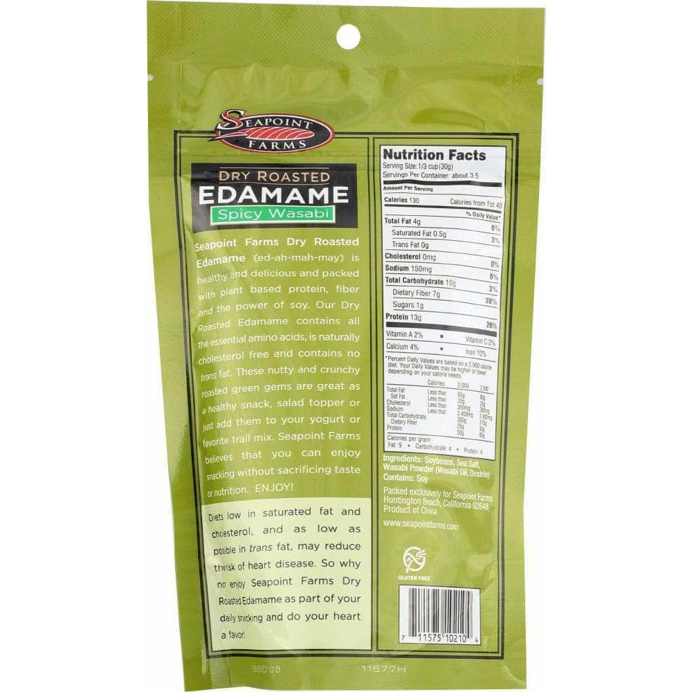 Sea Point Farms Sea Point Farms Dry Roasted Edamame Wasabi, 3.5 oz