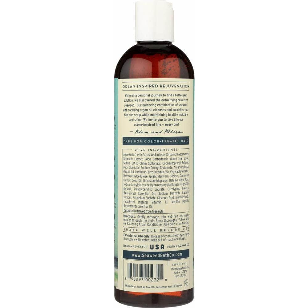 THE SEAWEED BATH CO Sea Weed Bath Company Shampoo Argan Eucalyptus & Peppermint, 12 Oz