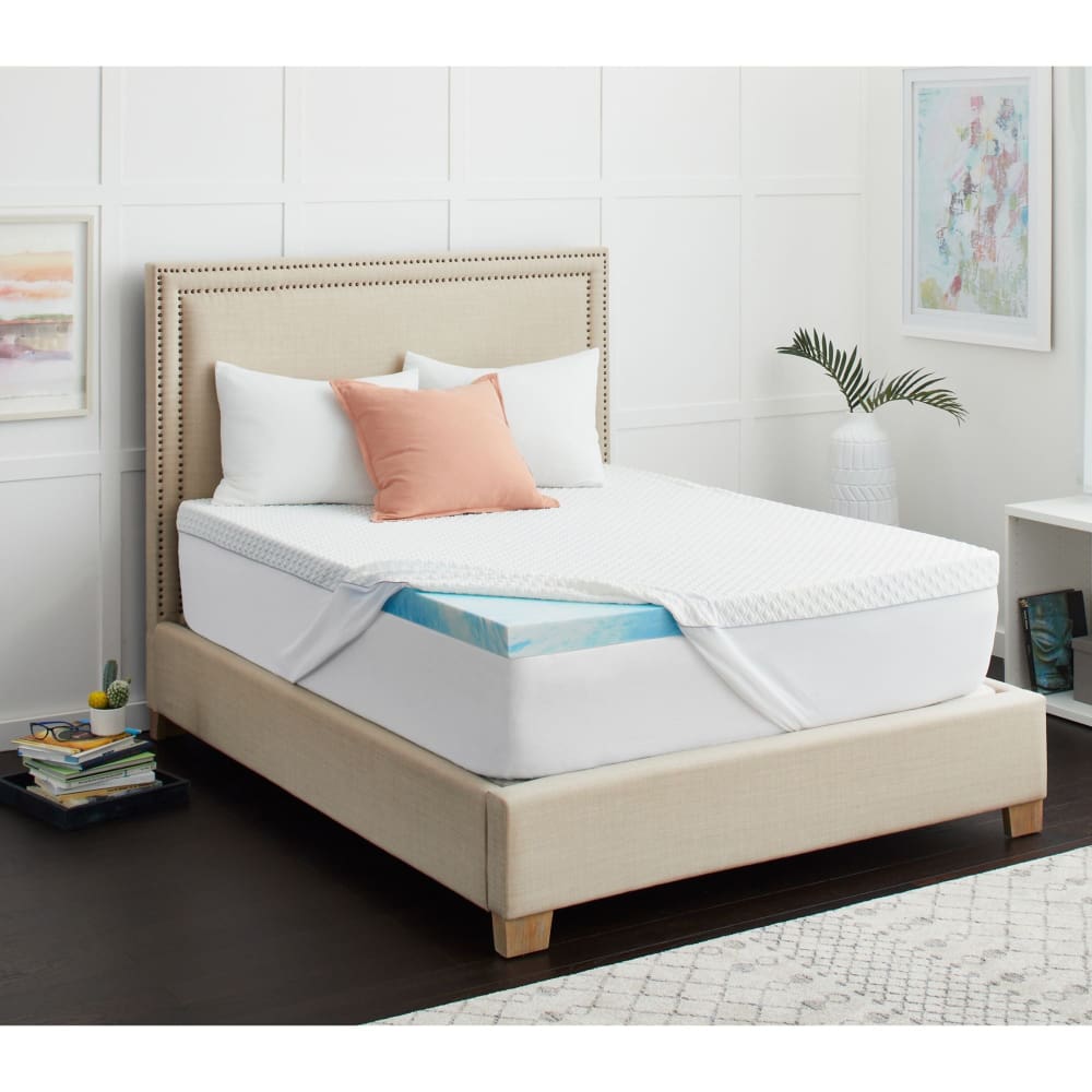 Sealy 3 SealyChill Gel Memory Foam King Size Mattress Topper with Cover - Sealy