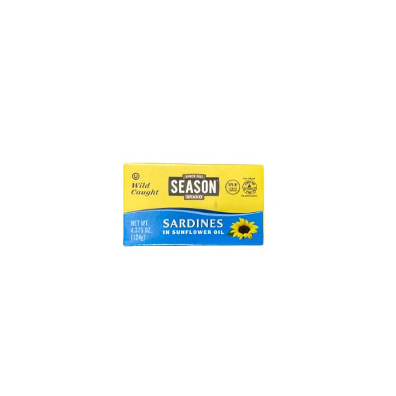 Season Season Sardines in Sunflower Oil, 4.375 Oz