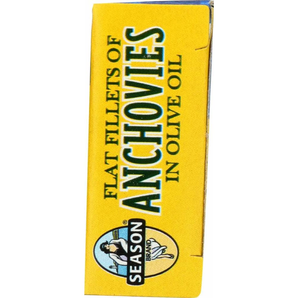 Season Brand Seasons Flat Fillets of Anchovies in Olive Oil, 2 oz