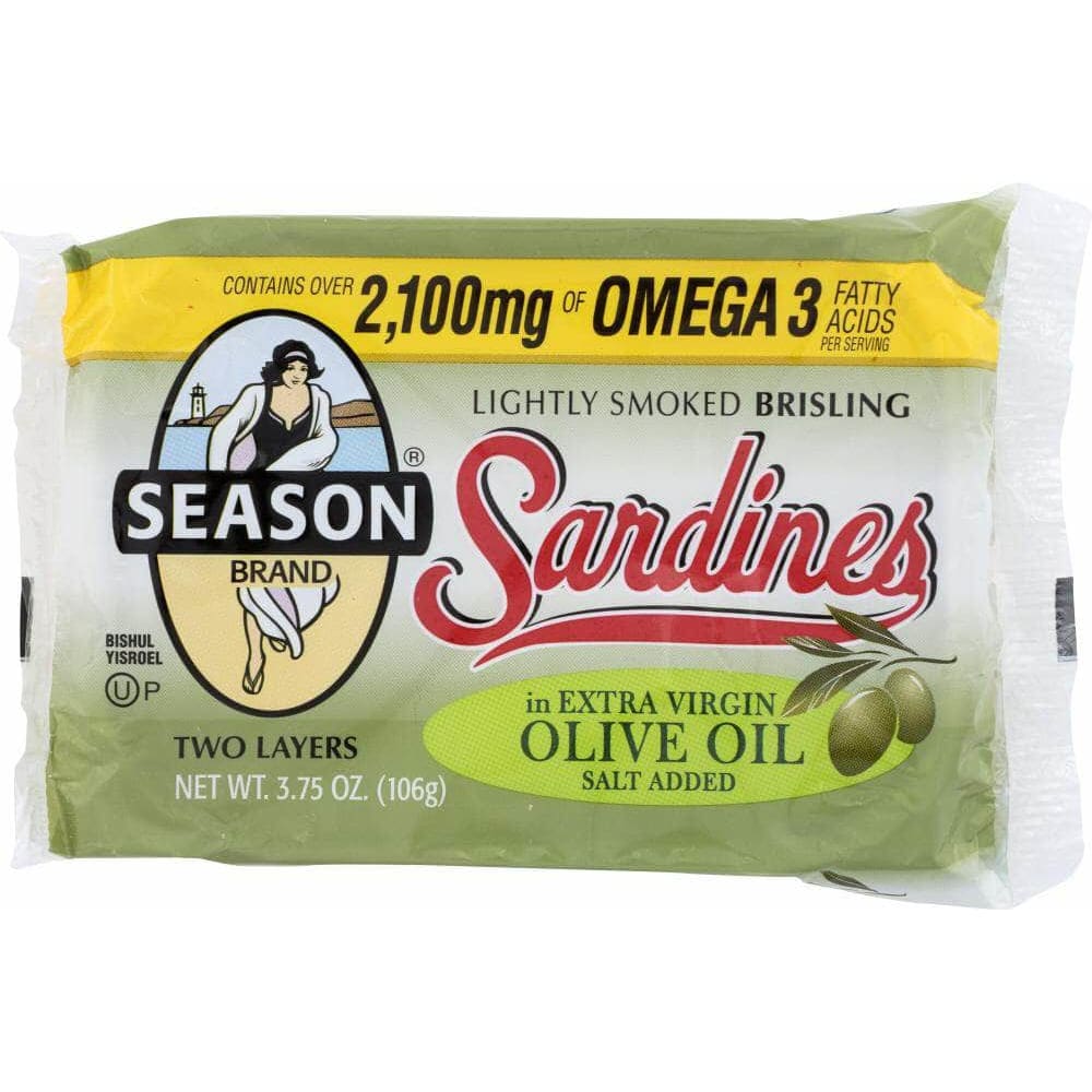 Season Brand Seasons Sardine Brisling Extra Virgin Olive Oil, 3.75 oz