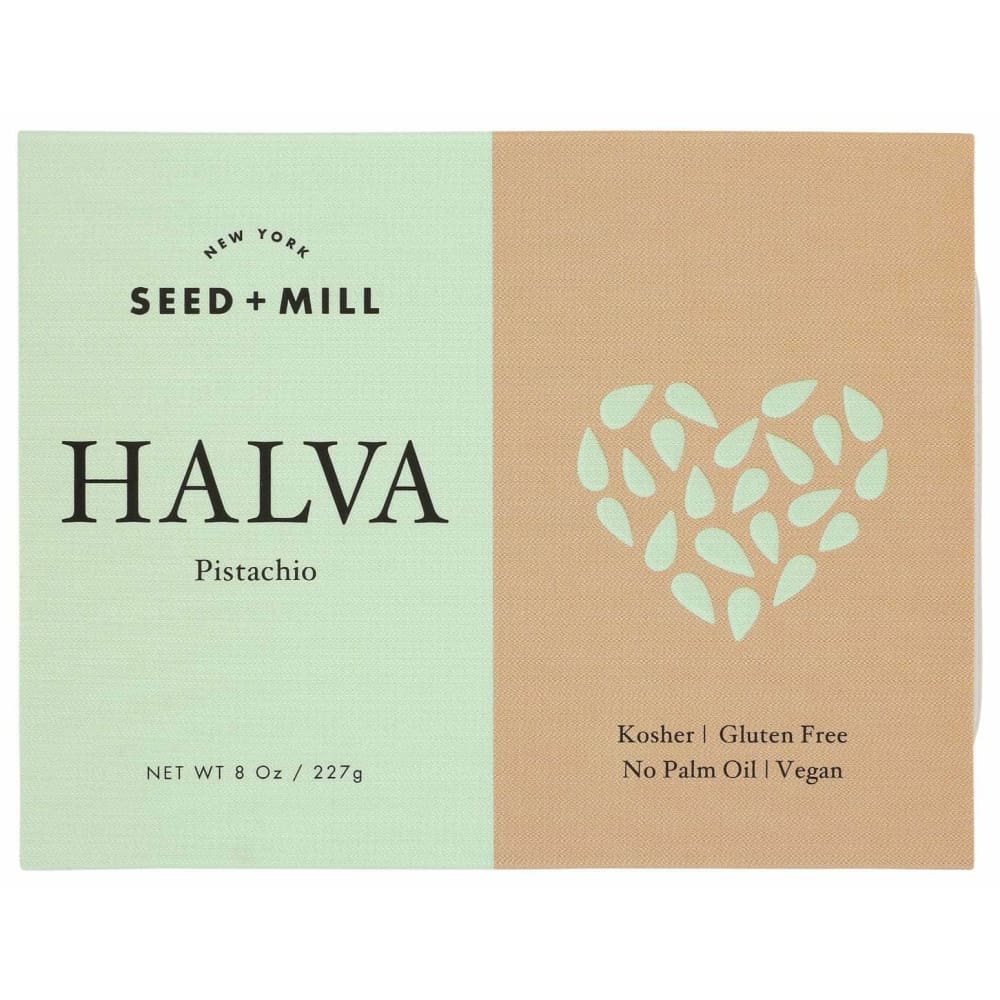 SEED & MILL Grocery > Chocolate, Desserts and Sweets > Chocolate SEED & MILL: Pistachio Halva, 8 oz