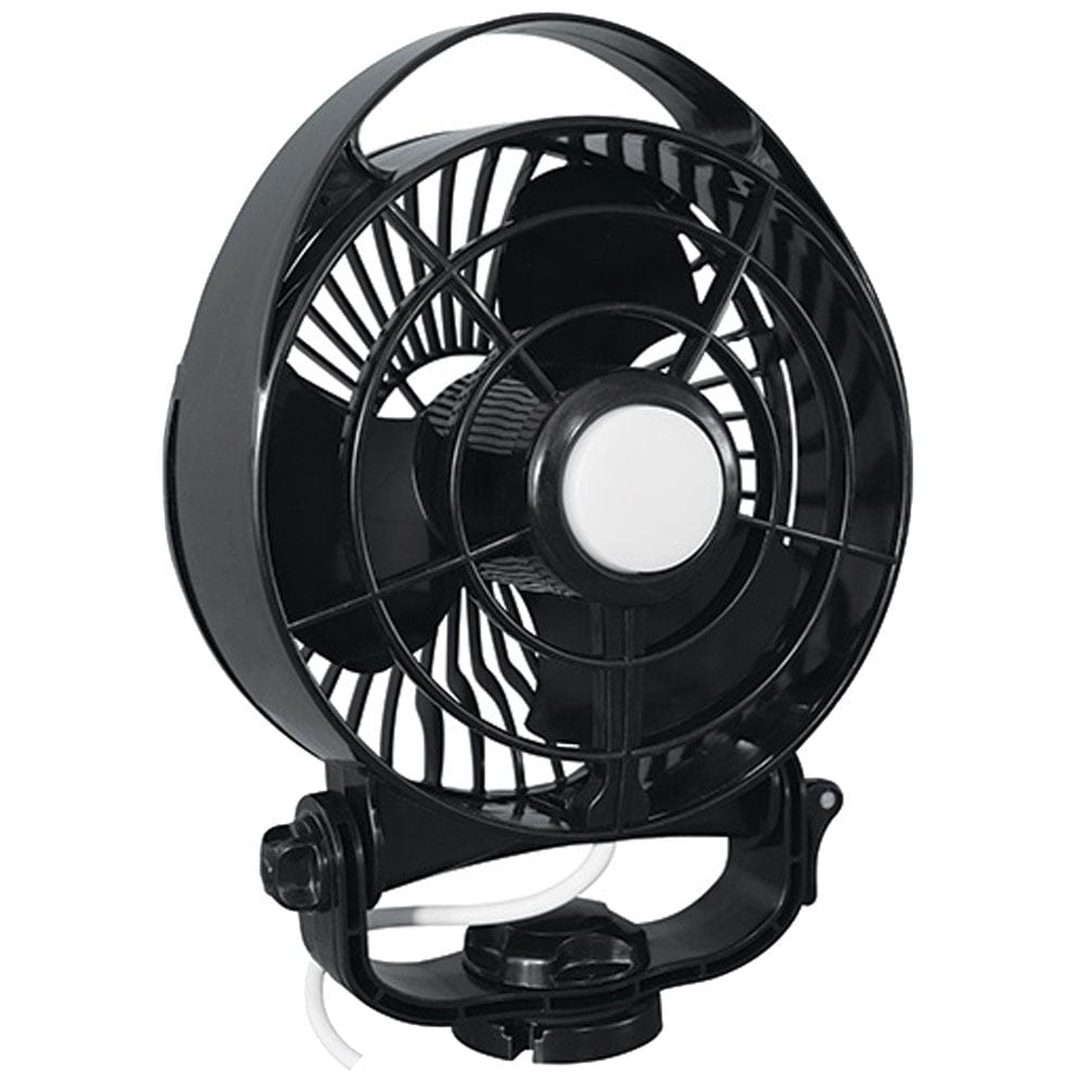 SEEKR by Caframo Maestro 12V 3-Speed 6 Marine Fan w/ LED Light - Black - Marine Plumbing & Ventilation | Fans,Camping |