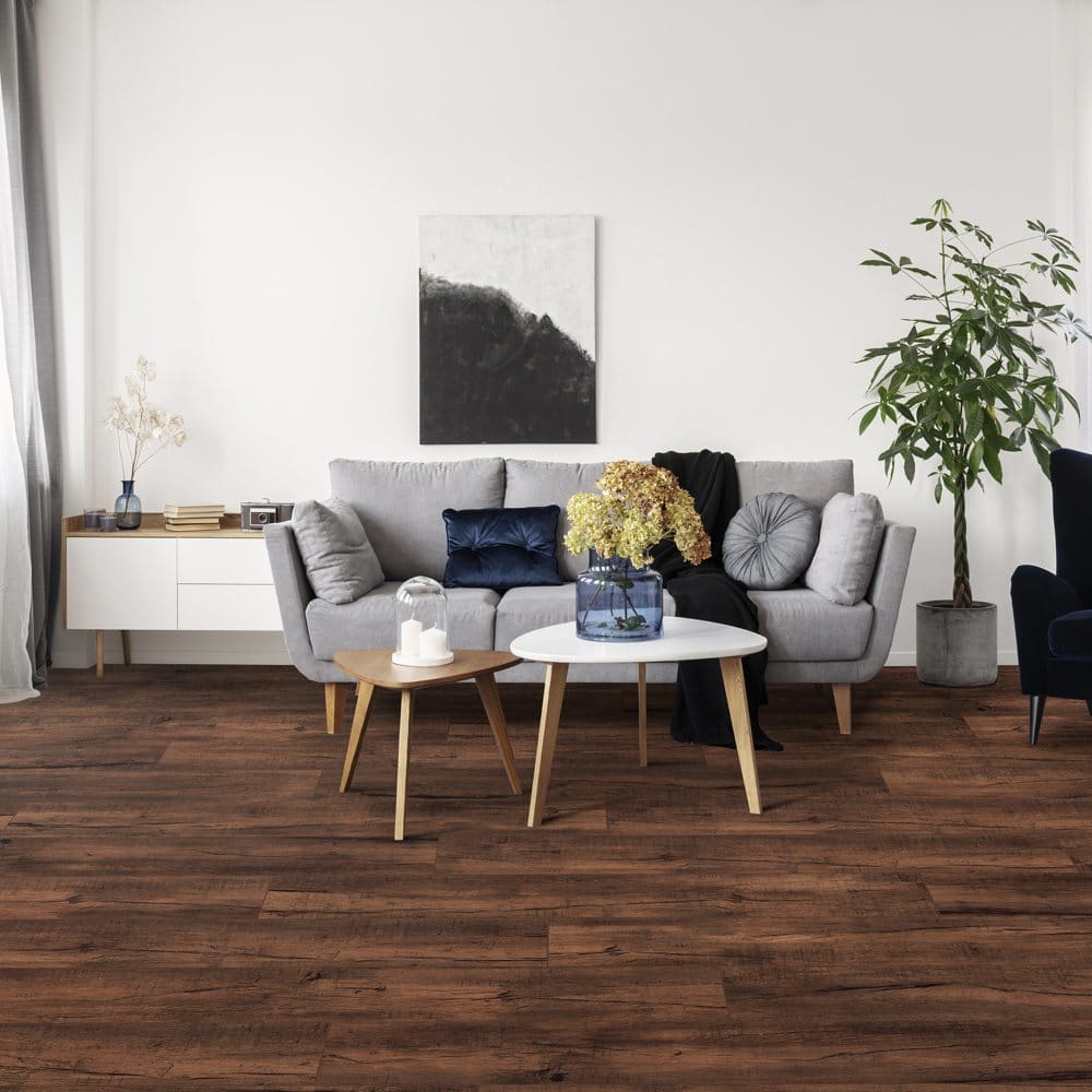 Select Surfaces Mahogany Rigid Core Vinyl Plank Flooring 3 Pack(54.09 sq. ft. total) - Vinyl Flooring - Select