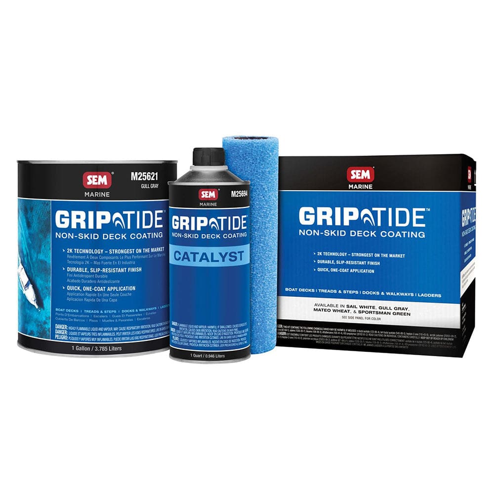 SEM GripTide™ Non-Skid Deck Coating Kit - Gull Gray - Boat Outfitting | Non-Skid Paint - SEM