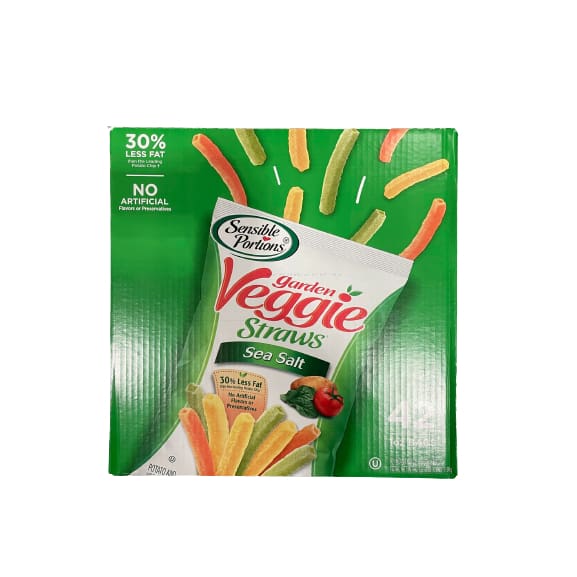 Sensible Portions garden Veggie Straws Sea Salt 42 x 1 oz. - Sensible Portions