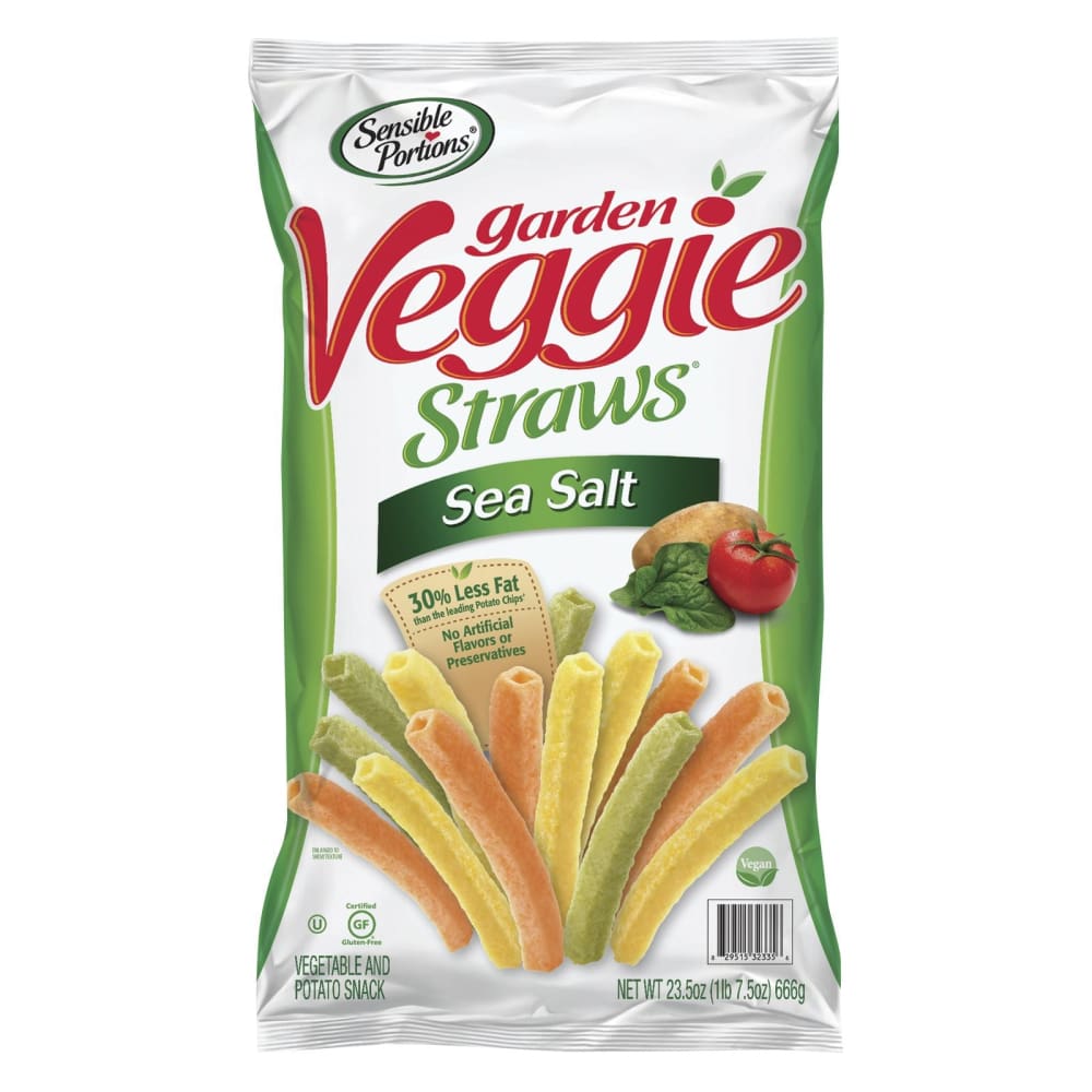 Sensible Portions Garden Veggie Straws With Sea Salt 23.5 oz. - Sensible Portions