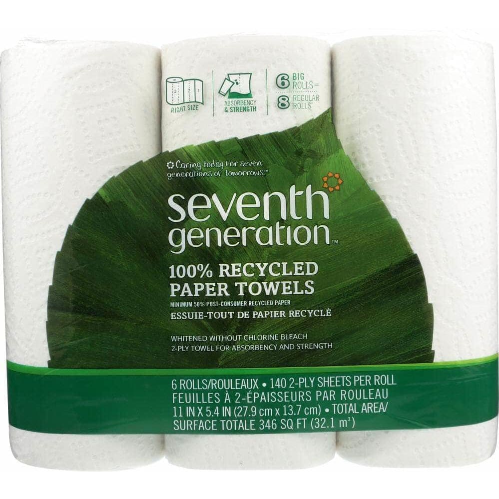 Seventh Generation Seventh Generation Paper Towel White Pack of 6, 1 ea