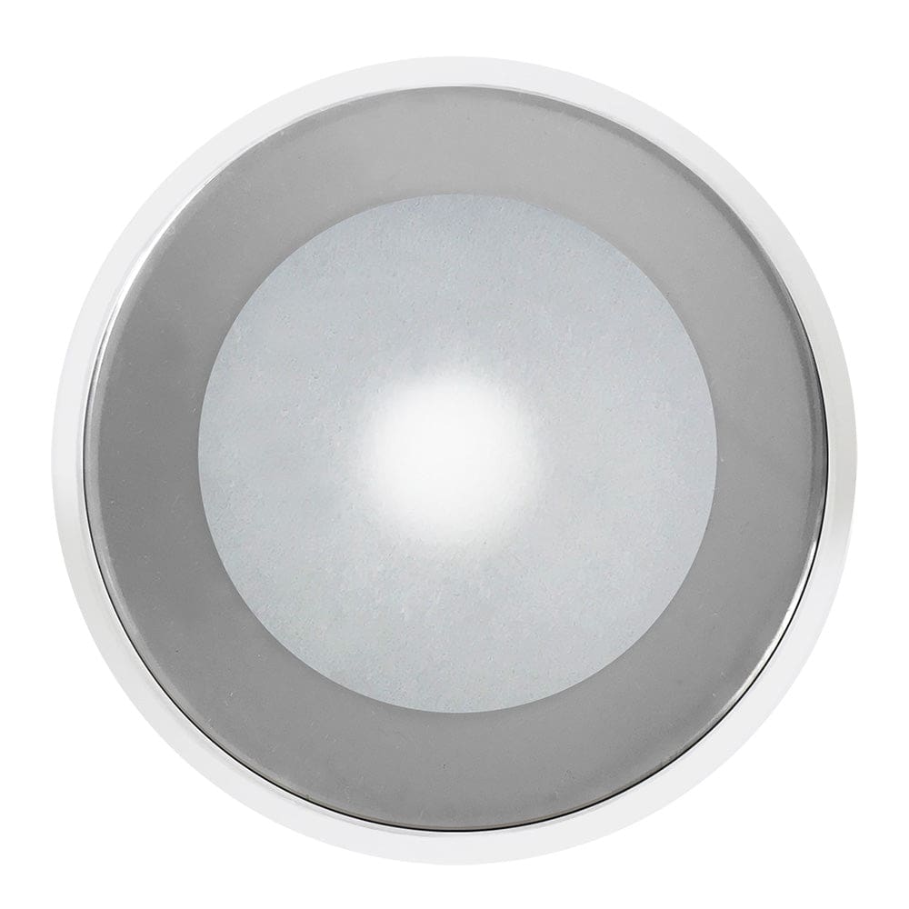 Shadow-Caster DLX Series Down Light - White Housing - RGB - Chrome Bezel - Lighting | Dome/Down Lights - Shadow-Caster LED Lighting