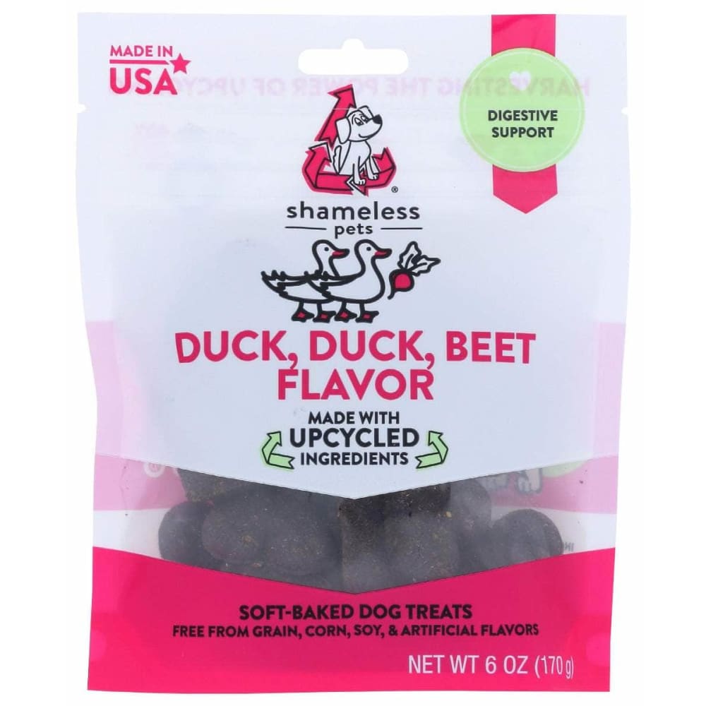 SHAMELESS PETS Pet > Dog Treats SHAMELESS PETS Treat Dog Duck Duck Beet, 6 oz