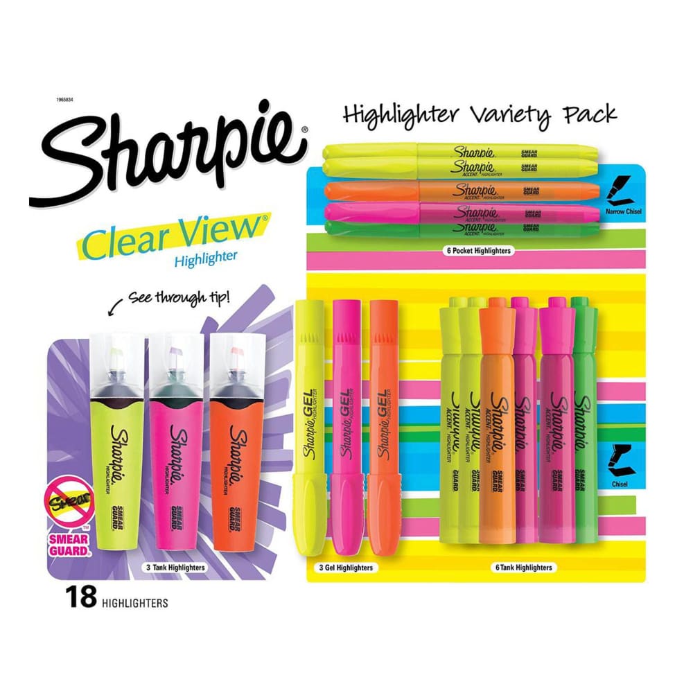 Sharpie Highlighter Variety Pack 18 ct. - Sharpie