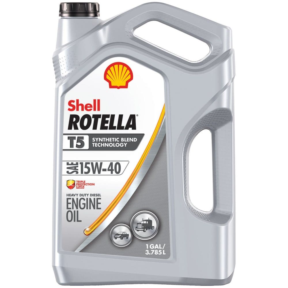 Shell Rotella T5 15W-40 Synthetic Blend Heavy-Duty Diesel Engine Oil (3-pack/1 gallon bottles) (Pack of []) - Engine Oil & Fluids - Shell