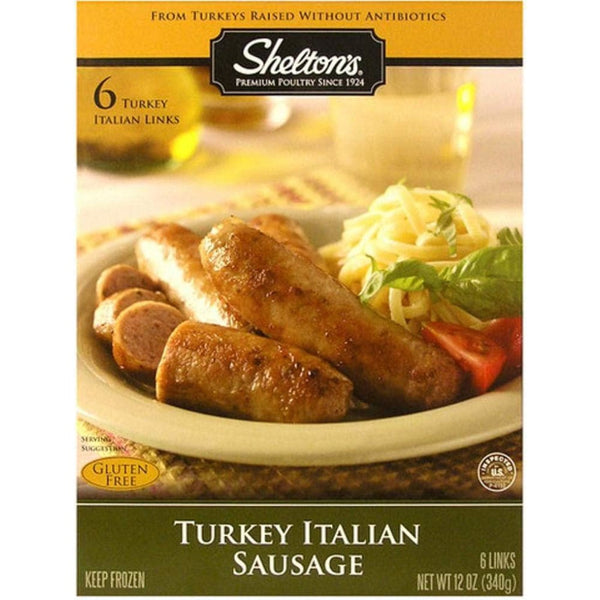 Sheltons Turkey Italian Sausage, Canned & Frozen Meat