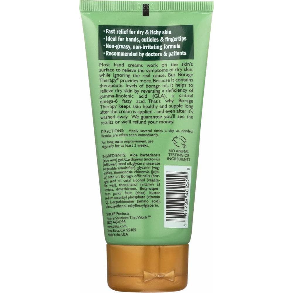 Shikai Shikai Borage Therapy Hand Cream Unscented, 2.5 oz