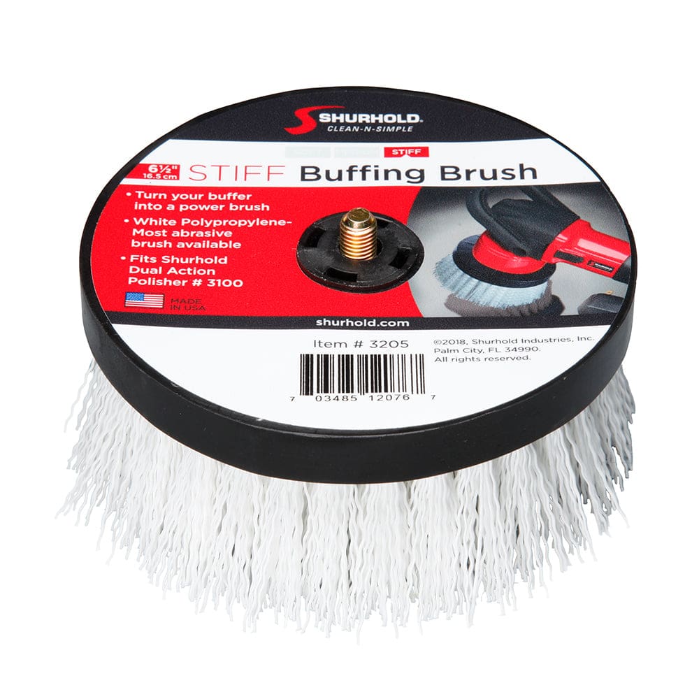 Shurhold 6-½ Stiff Brush f/ Dual Action Polisher - Winterizing | Cleaning,Boat Outfitting | Cleaning - Shurhold