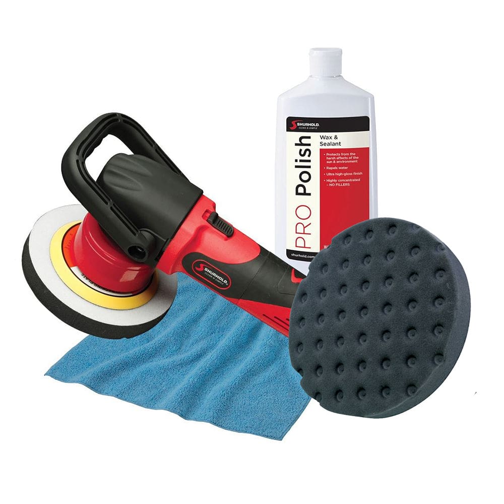 Shurhold Dual Action Polisher Start Kit w/ Pro Polish Pad & MicroFiber Towel - Winterizing | Cleaning,Boat Outfitting | Cleaning - Shurhold