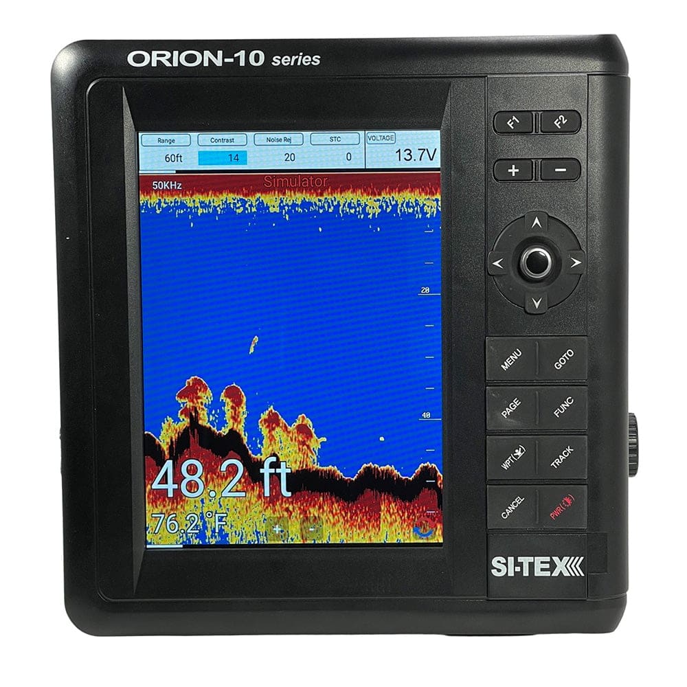 SI-TEX 10 Chartplotter/ Sounder Combo w/ Internal GPS & C-MAP 4D Card - Marine Navigation & Instruments | GPS - Fishfinder Combos - SI-TEX