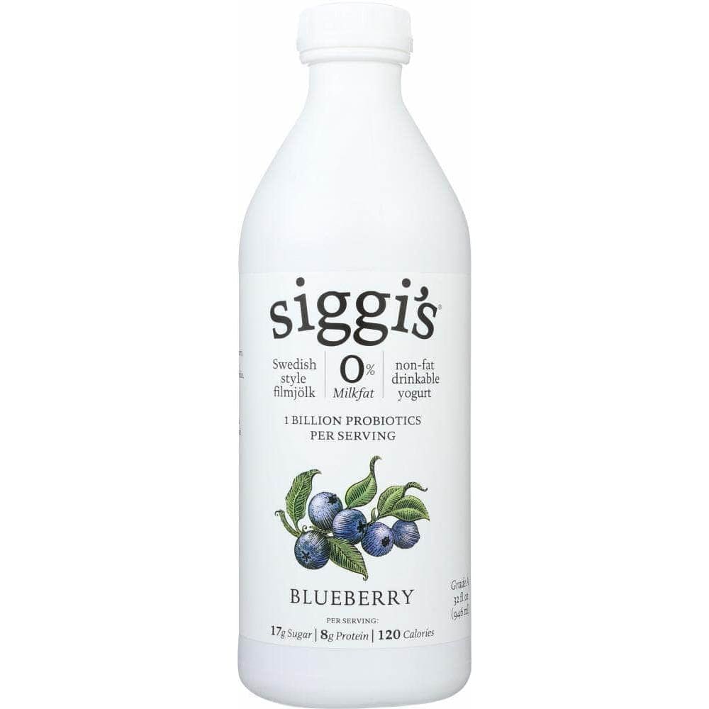 Siggis Siggis Blueberry Filmjolk Non Fat Drinkable Yogurt, 32 oz