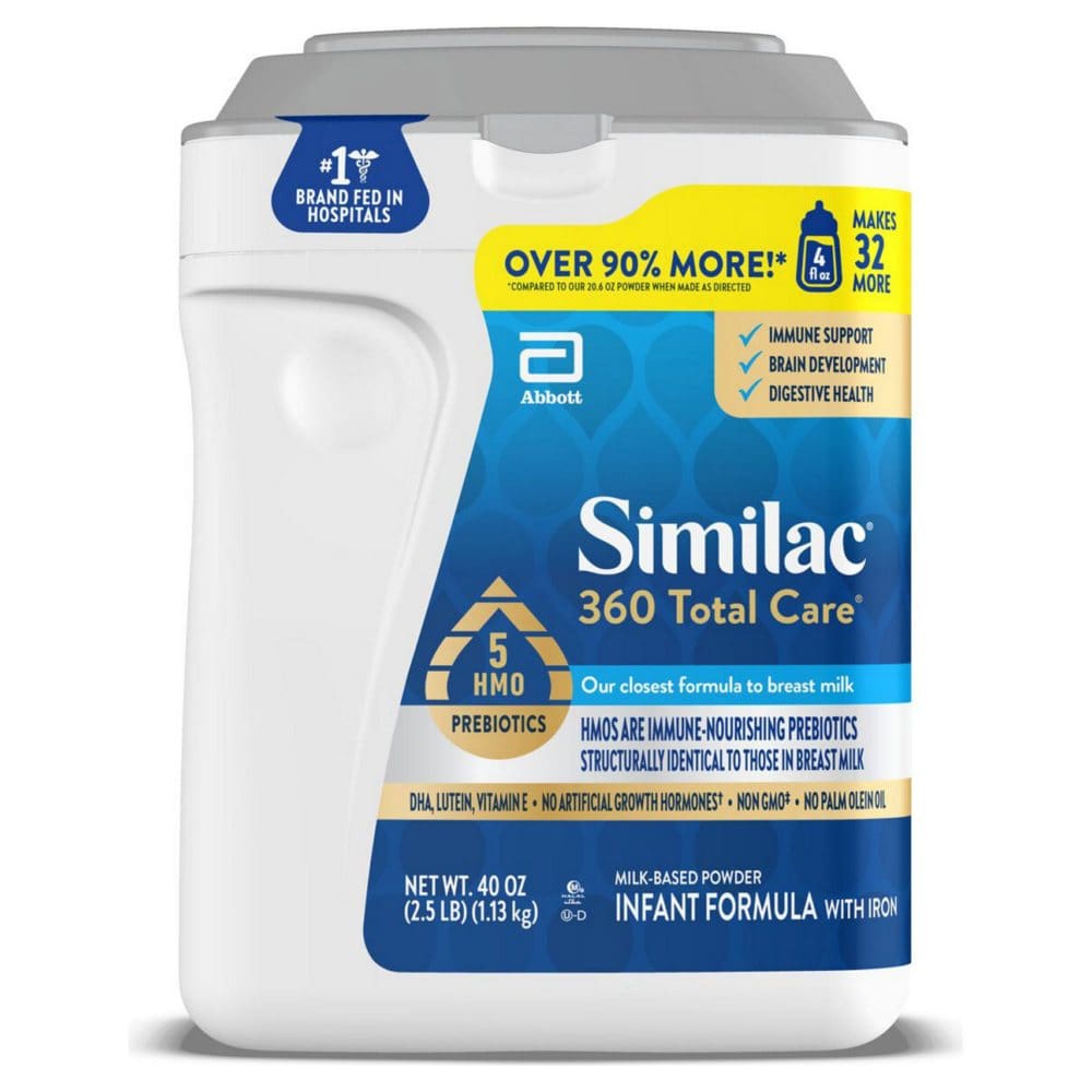 Similac 360 Total Care Infant Formula Powder (40 oz.) - Baby Feeding Productsâ€‹ - Similac