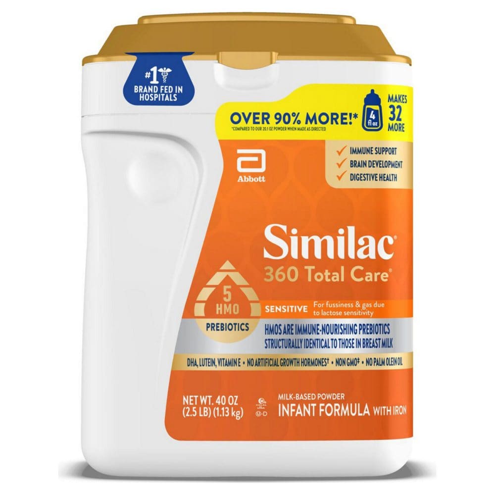 Similac 360 Total Care Infant Sensitive Powder Formula (40 oz.) - Baby Feeding Productsâ€‹ - Similac