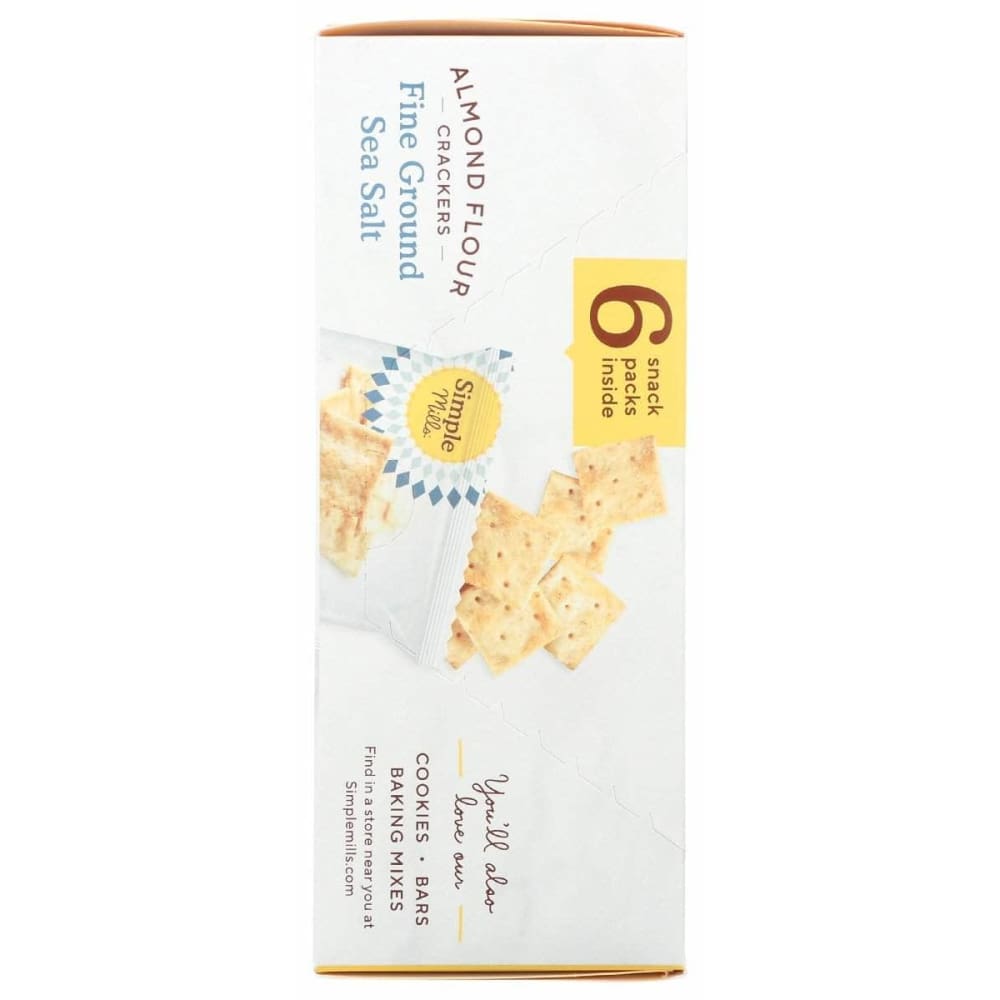 SIMPLE MILLS Simple Mills Fine Ground Sea Salt Almond Flour Crackers, 4.8 Oz